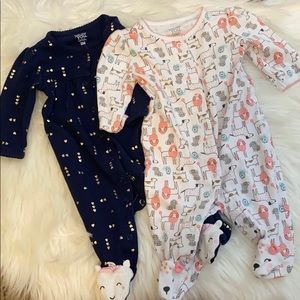 Baby Girl Footed Pajamas